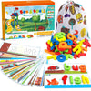 Kmuysl Learning Toys For 2 3 4 5 6 Years Old Boys And Girls - See & Spell Cvc Word Builders With Alphabet Cards For Kids, Preschool Learning Activities Toys, Idea Birthday Gifts For Age 2-4 4-6 Kids