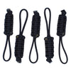 Bubbasgaragetv - Large Heavy Duty Paracord Zipper Pulls (Black)