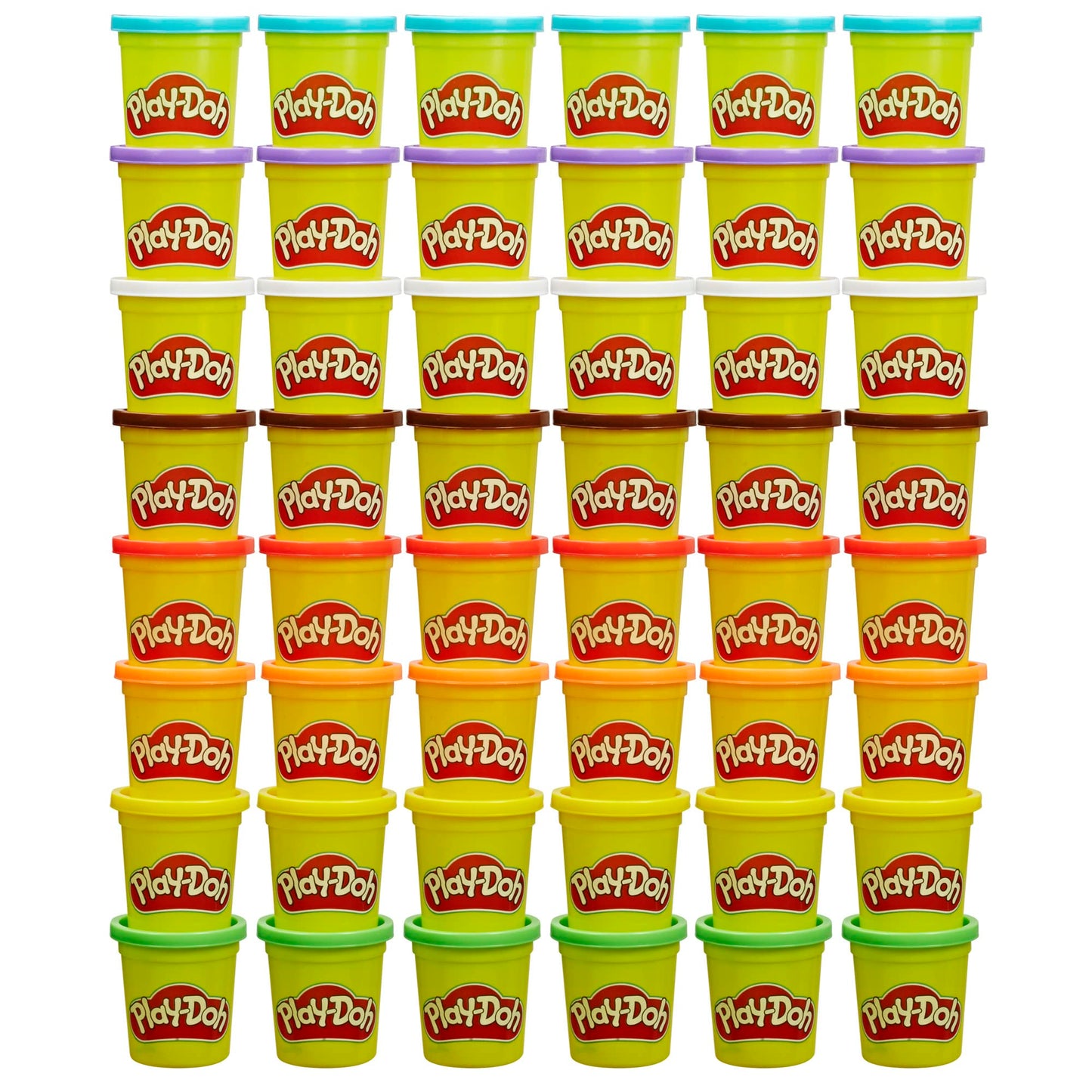 Play-Doh Bulk Pack Of 48 Cans, 6 Sets Of 8 Modeling Compound Colors, 3Oz, Back To School Gifts & Prizes For Students & Classroom, Preschool Toys For Kids, Ages 2+ (Amazon Exclusive)