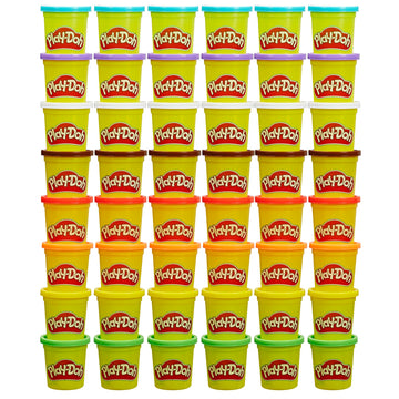 Play-Doh Bulk Pack Of 48 Cans, 6 Sets Of 8 Modeling Compound Colors, 3Oz, Back To School Gifts & Prizes For Students & Classroom, Preschool Toys For Kids, Ages 2+ (Amazon Exclusive)