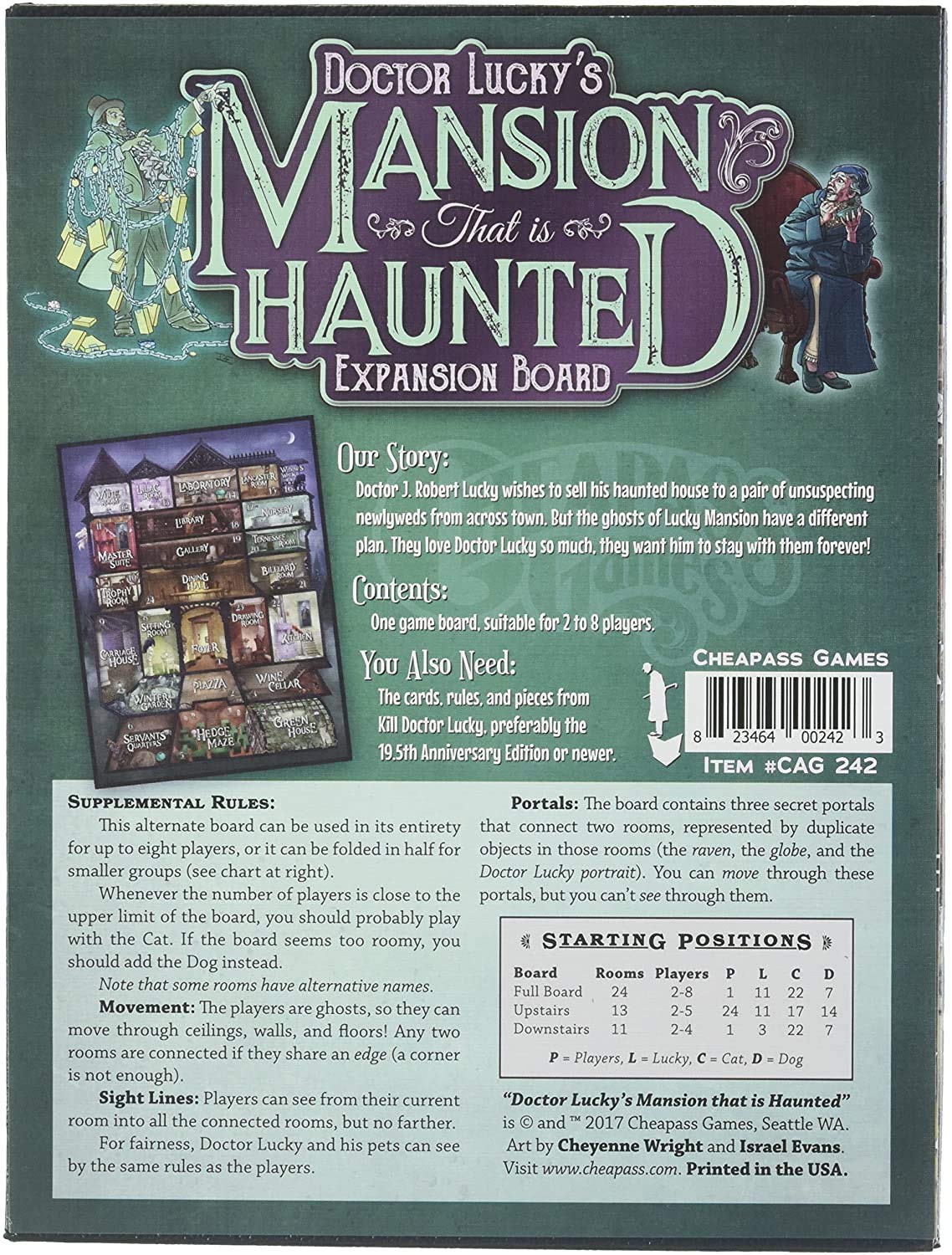 Cheapass Games Doctor Lucky's Mansion That is Haunted