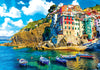 KODAK PREMIUM PUZZLES 1500 Piece Jigsaw Puzzle - Cinque Terre Riomaggiore Village, Multi-colored, Cardboard, Model 8900ZZS