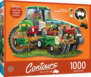 Tractor Shape 1000 Piece Jigsaw Puzzle
