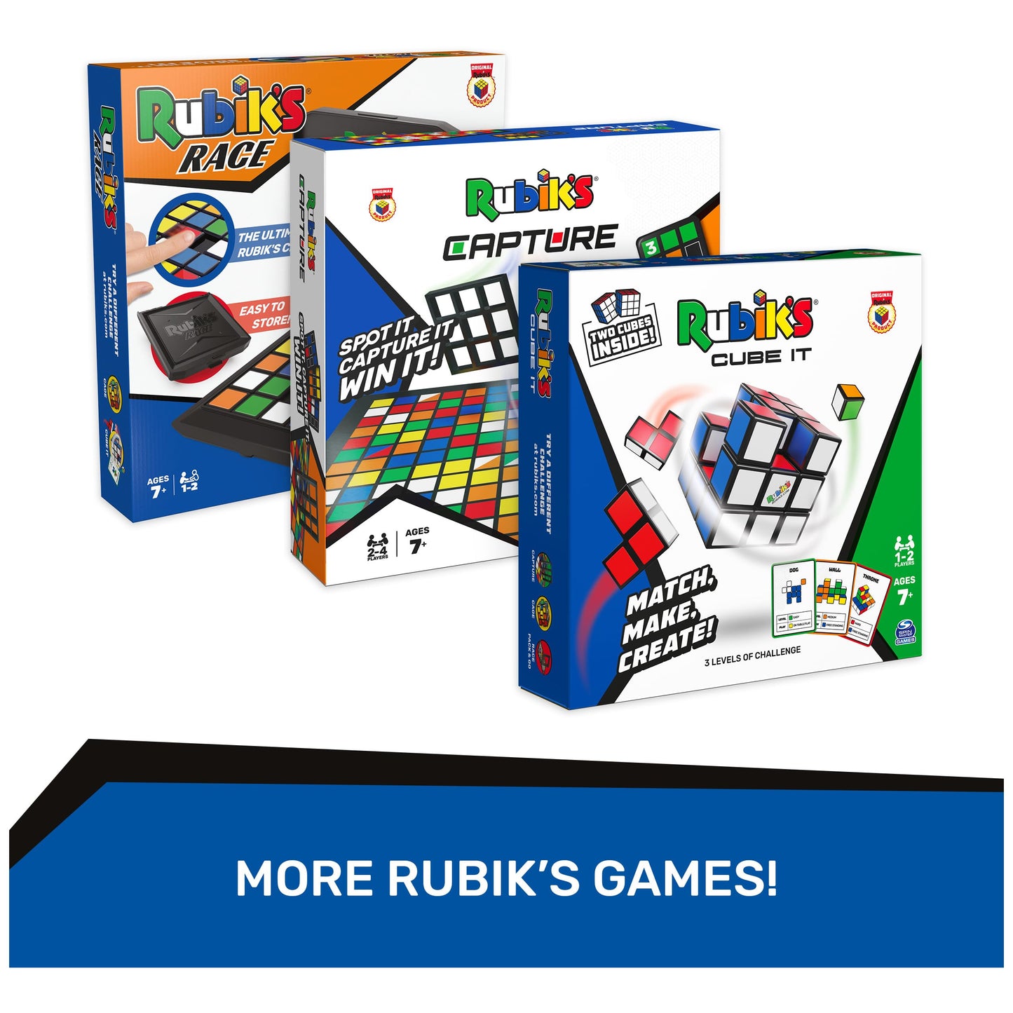 Rubik's Capture Classic Puzzle Strategy Game for Ages 8+, Plastic, Model 6063263