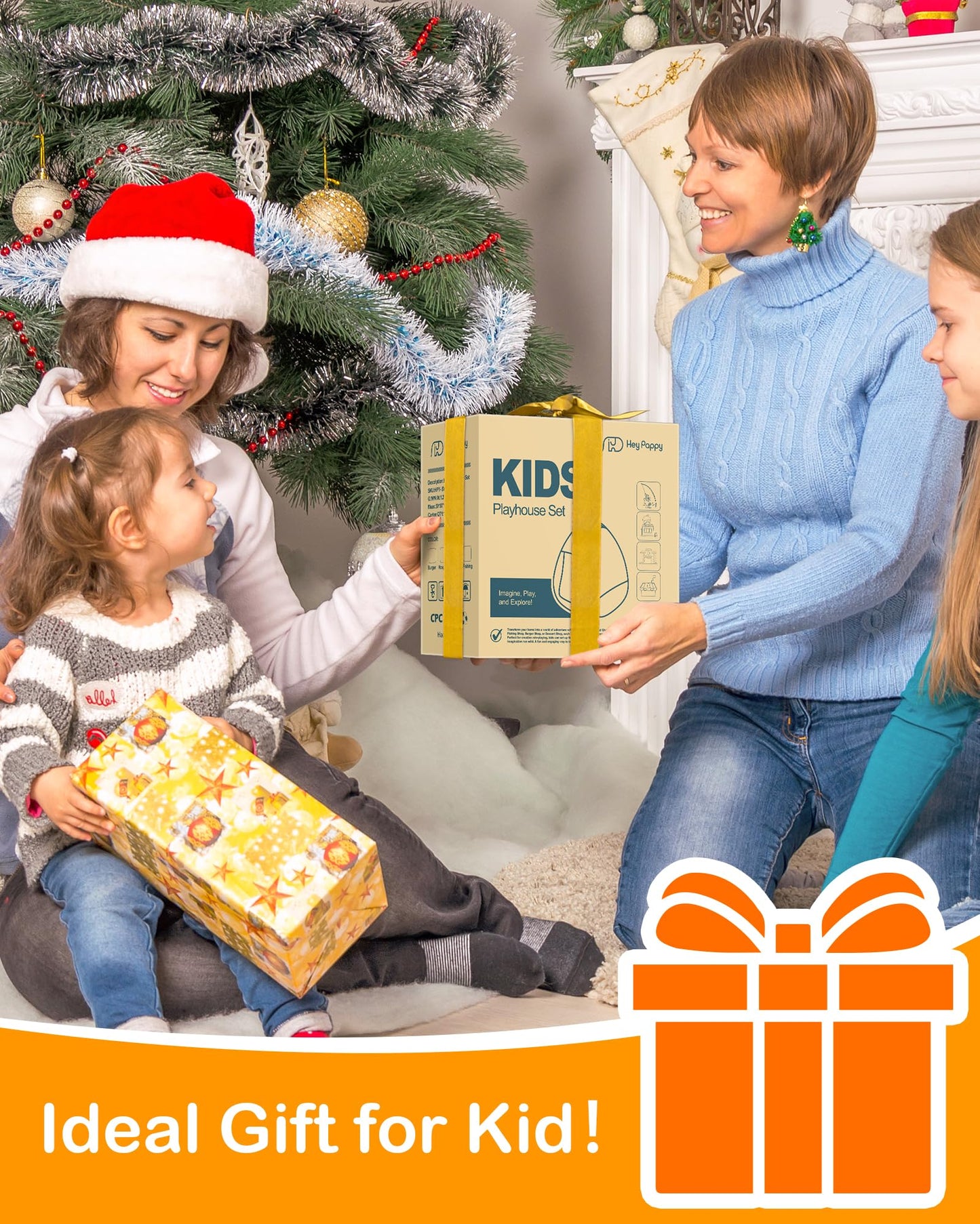 Heypappy Kids Play Tent, Pop Up Play Tent Burger Theme With Complete Toy Set, Play Toys Play Set For Kids Indoor Outdoor Pretend