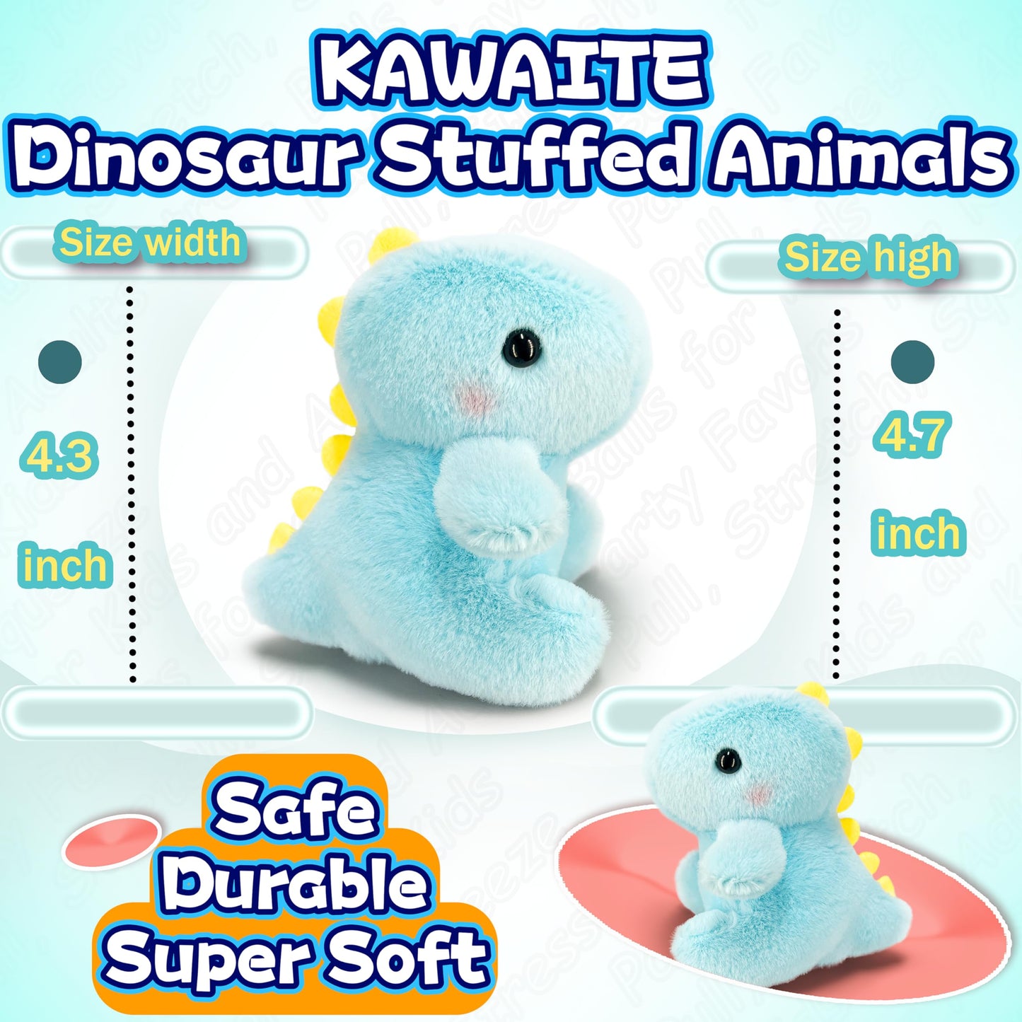 Dinosaur Stuffed Animals For Girls And Boys, Mini Plush Toys Key Chains For Kids, Cuddly Dinosaurs Plush Toy, Cute Fat Dino Stuf