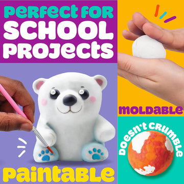 Play-Doh Brand Air-Dry Clay, 5 oz. Air and Modeling Clay Bag, Arts and Crafts Supplies for Adults and Kids, Tools & Kit