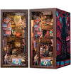 Cutefun Book Nook Kit, Diy Miniature House Kit For Teens, Book Nook Kits For Adults, Wooden Dollhouse For Bookshelf Decor, Model Building Creativity Gifts For Family & Friends(The Long Goodbye)