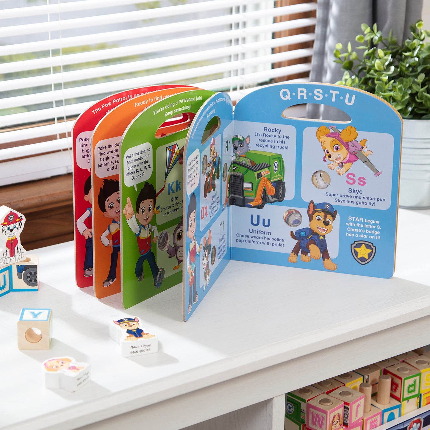 Melissa & Doug PAW Patrol Poke-A-Dot Alphabet Adventure Book - One Size, Multi Color, Model 33263, Paper Material