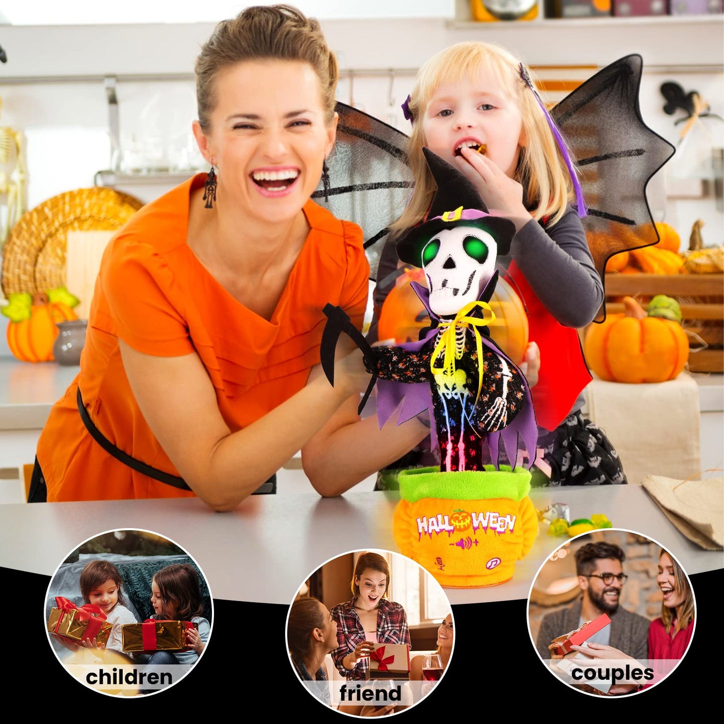 Milegi Dancing Talking Cactus Toy For Baby Toddler, Volume Adjustment Dancing Mimicking Cactus Baby Toy, Singing Record Repeat W
