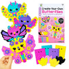 Vkpi 4 Pieces Eva Foam Art Crafts Gift Kit, Creative Make Your Own Butterflies, Cartoon Paper Craft Projects For Kids Ages 4+ To