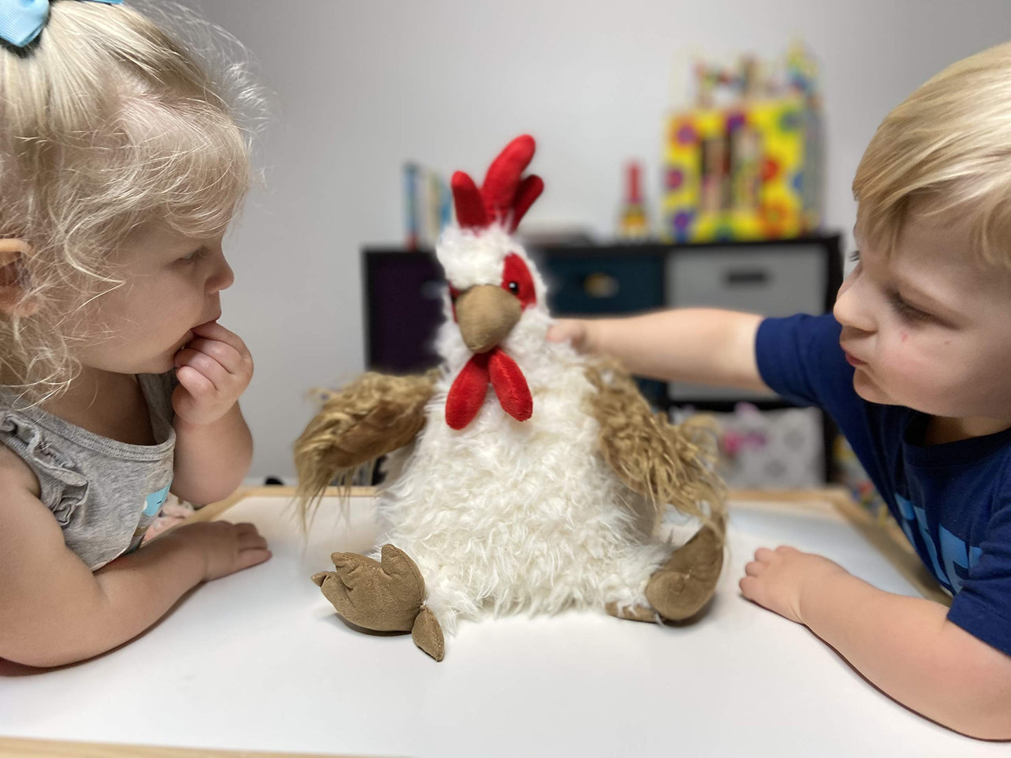 Mary Meyer FabFuzz Stuffed Animal Soft Toy, Rooster, 16-Inches