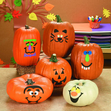 Foam Pumpkin Decorating Craft Kit -12 - Crafts for Kids and Fun Home Activities