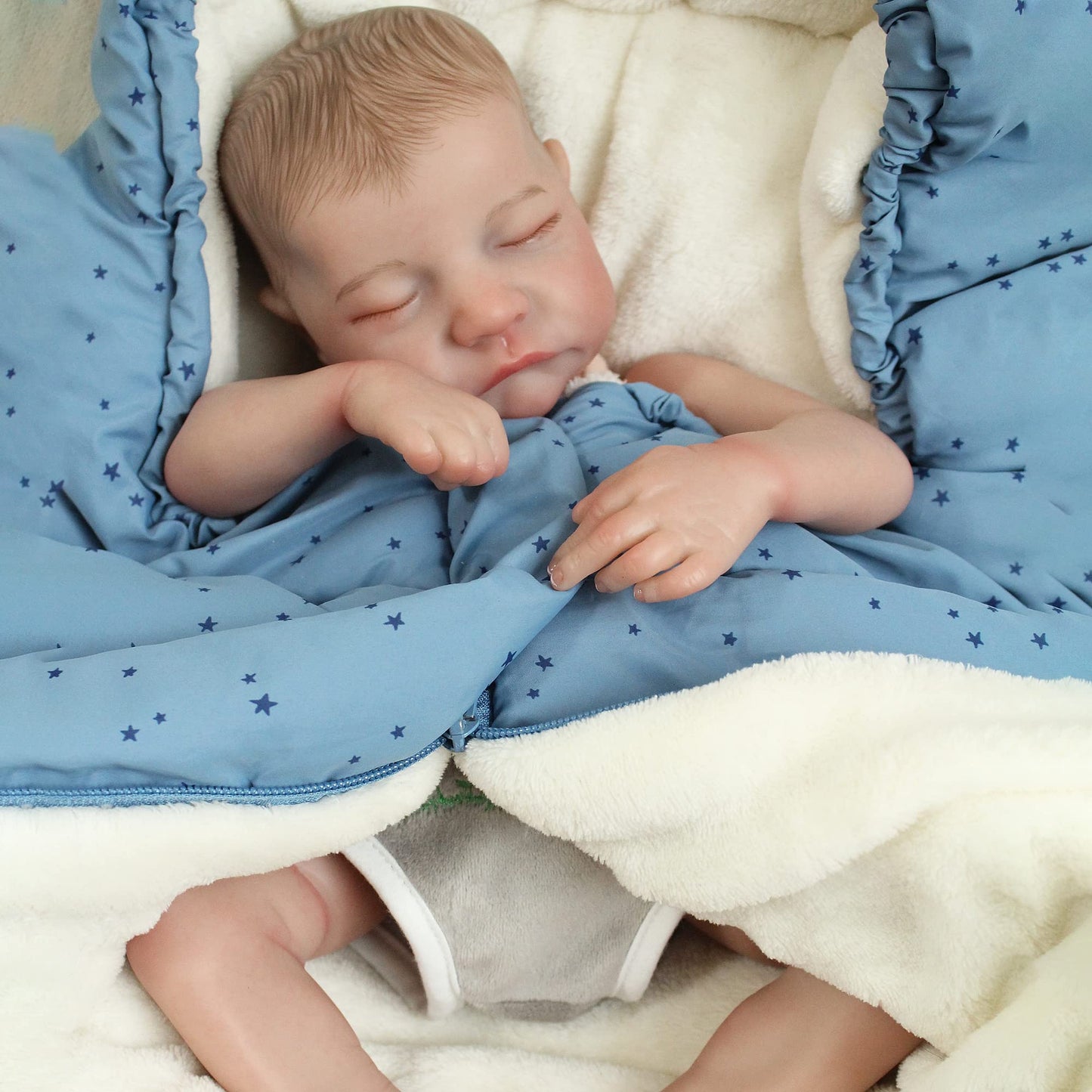 Charex Realistic Reborn Baby Dolls - Lifelike Therapy Doll 18 Inch Sleeping Newborn Real Baby Doll, Christmas Birthday Gift Set For 3+ Years Old Kids Girls Boy Toys