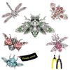 Piececool 3D Puzzles For Adults, 6Pcs/Lots Insect Themed Brooches Metal Models Building Kits, Interesting Assembling Crafts Set With Tools For Beginners, Great Gifts
