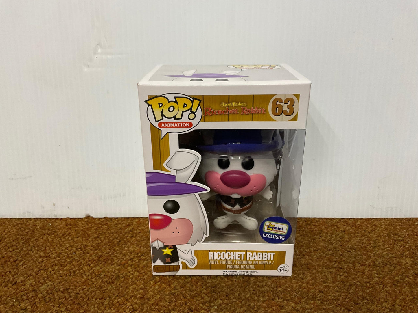 Funko Hanna-Barbera Flocked Ricochet Rabbit Pop! Vinyl Figure Exclusive