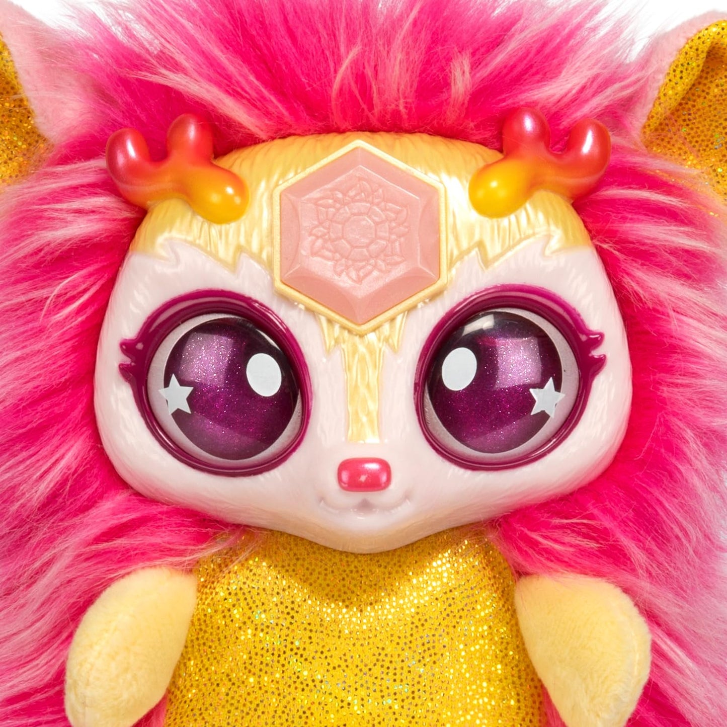 Magic Mixies Magical Gem Surprise Cauldron - Sun, Medium Plushie, Model 14926, Includes Fizzing Cauldron & Solar Gem Surprises
