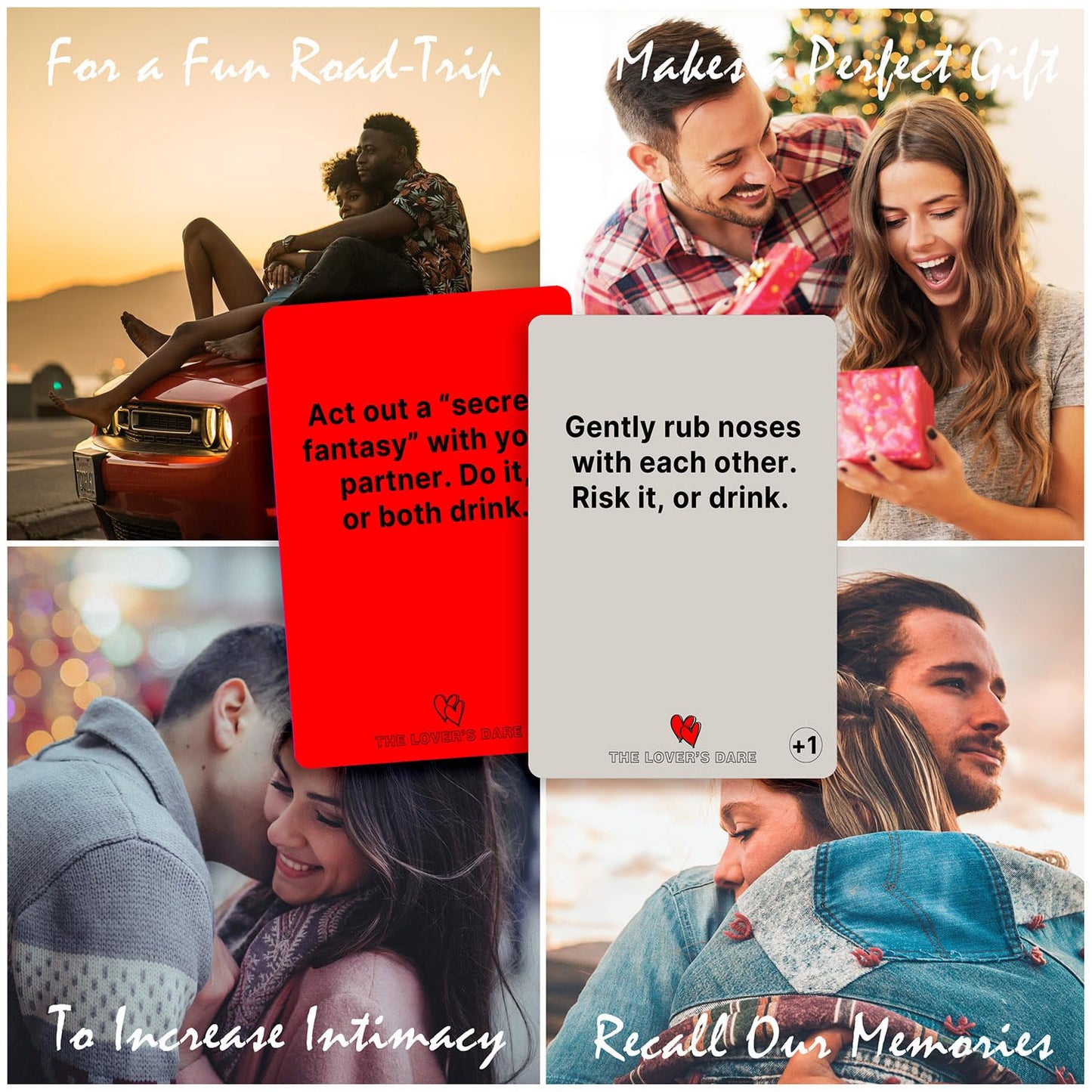 Couples games for Date Night, Card Game for Dating, Super Fun Card Game for Couple, 100 Dares & Questions for Your Partner, Roma