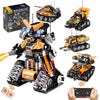 Stem Building Toys For Kids 6-12, 5In1 Remote & App Controlled Stem Robot Car Tank Building Kit, 600 Pcs Diy Educational Buildin