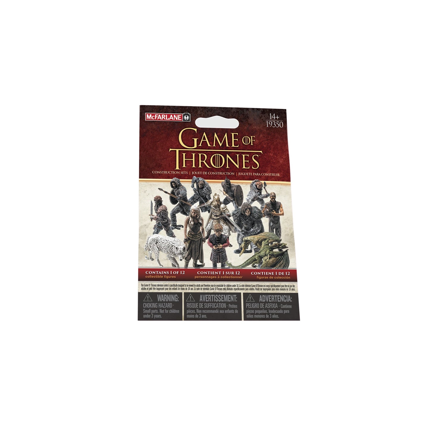 McFarlane Toys Game of Thrones Blind Bag Figures Construction Set - Plastic, Multi-Color, Model 19350-3