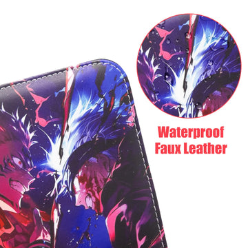 Anime Trading Card Binder for Cards 4 Pocket with 60 Sleeves up to 480 Cards Waterproof Card Storage Bag with Removable Sleeves for Anime and TCG Cards