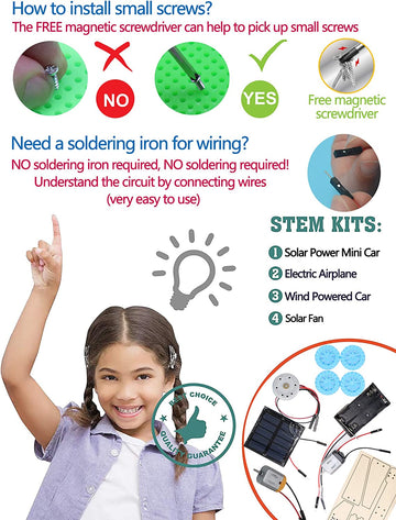 Kids Solar Power Learning Experiment Projects Set