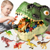 RISUNTOY Dinosaur Toys Set - 45PCS Realistic PVC Figures with Eggs, Trees & Fence, Educational Playset for Kids 3-5, Multicolor