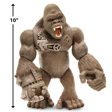 Lanard Primal Clash! Cyber Gorilla Mega Monster! - 10 Articulated Figure, Kids Toy Figure, Ages 3+