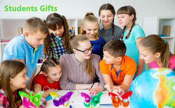 Roaqua 20 pcs Rainbow Butterfly Mini Pop Silicone Bubble Fidget Toys Autism Special Needs Squeeze Sensory Party Favors Gifts for Family mature-themed and Kids