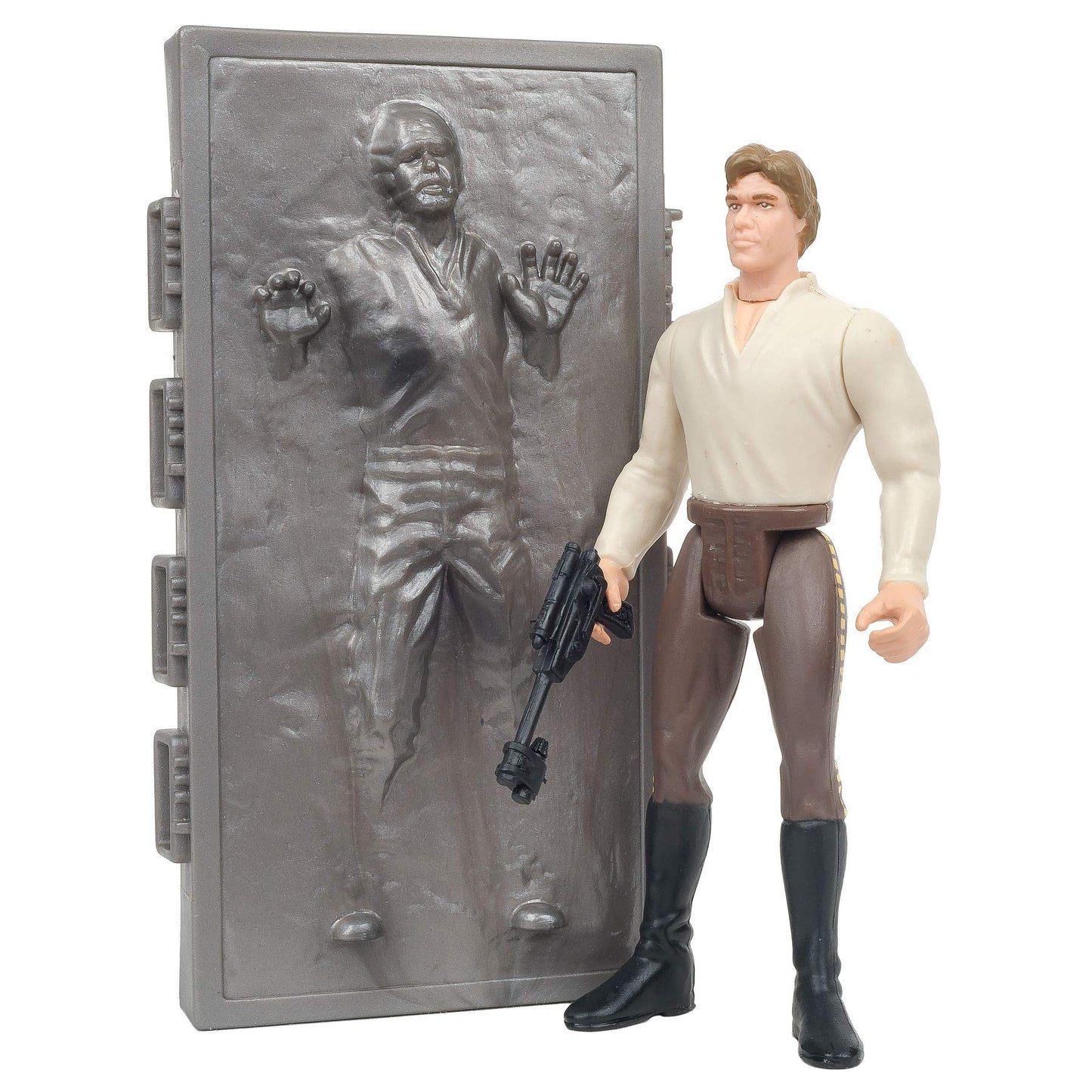 Star Wars, Power Of The Force Red Card, Han Solo In Carbonite Action Figure, 3.75 Inches