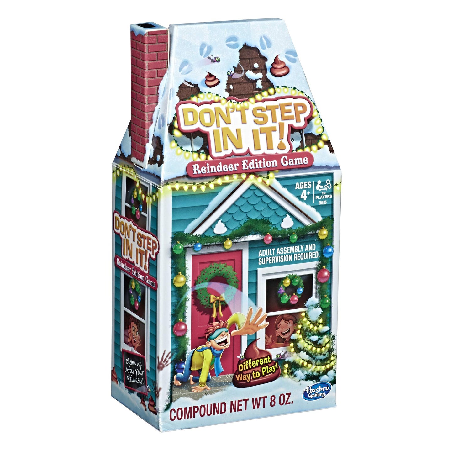 Hasbro Gaming Don'T Step In It! Reindeer Edition Holiday Game For Kids Ages 4+