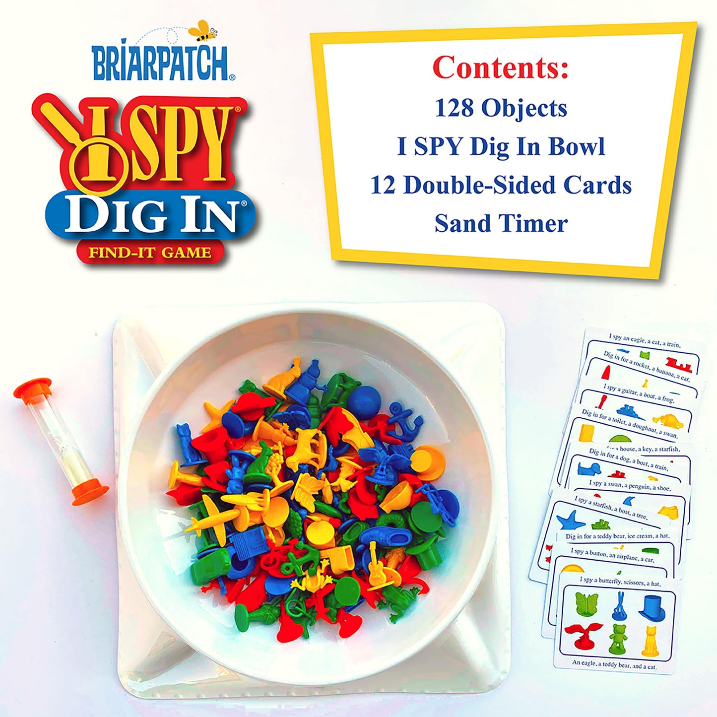 Briarpatch I SPY Dig In Game, Preschool Learning Toy, Cardboard, Multi, Model 06101