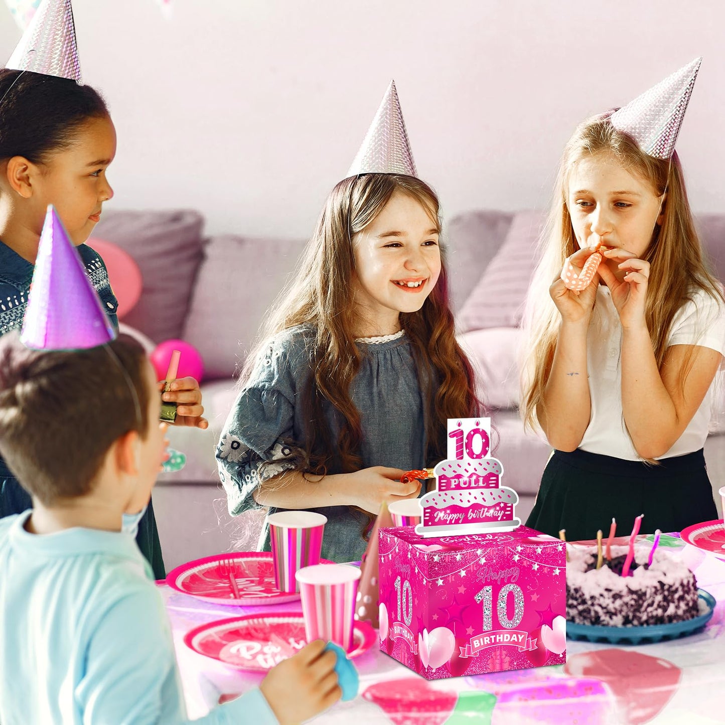 10Th Birthday Gifts For Girls Hot Pink 10Th Birthday Money Box For Cash Gift Pull Surprise Birthday Money Gift Boxes With Pull O