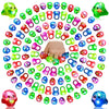 Sosation 100 Pcs Light Up Ring Led Flashing Ring Glow In The Dark Bumpy Jelly Ring Finger Light Birthday Party Favors Light Up B