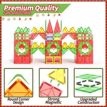 Goodtiles Magnetic Tiles Kids Toys For 3+ Year Old Boy And Girl Birthday Gifts, Magnet Building Blocks Stem Preschool Sensory Le