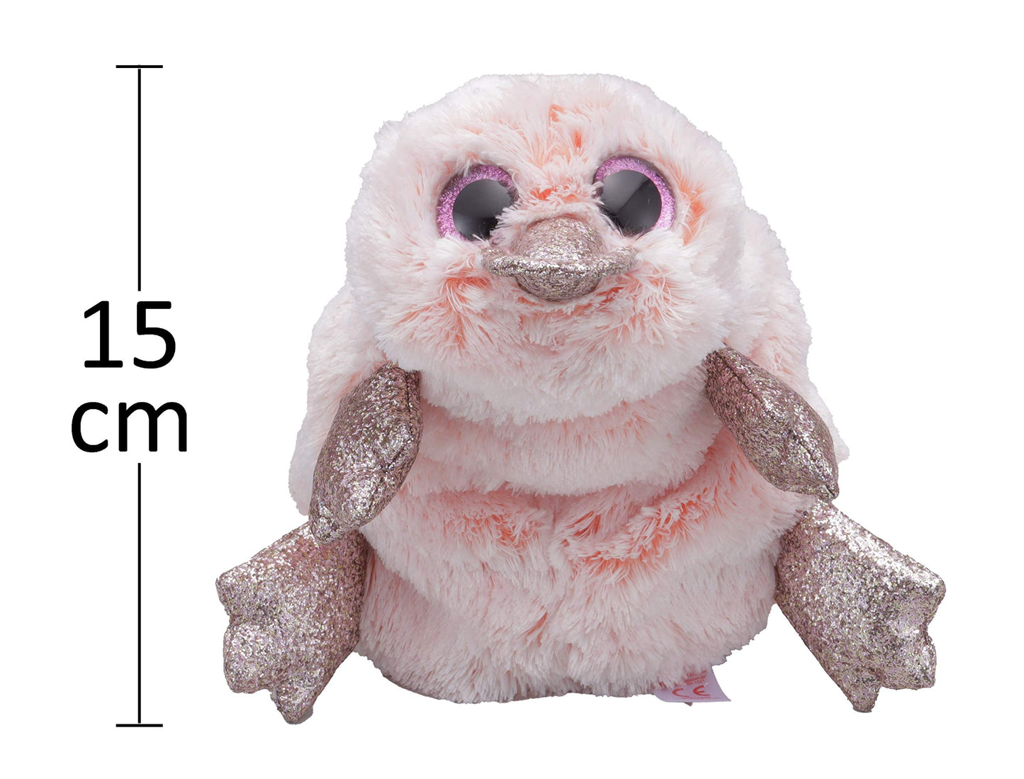 Ty 1607-36217 Beanie Boo Wilma Pink Platypus, Multicolored, 15 Cm