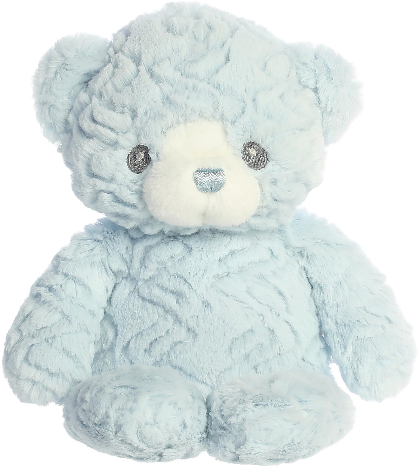 Aurora® Snuggly Huggy Bear™ Baby Stuffed Animal - Comforting Companion - Imaginative Play - Blue 13 Inches