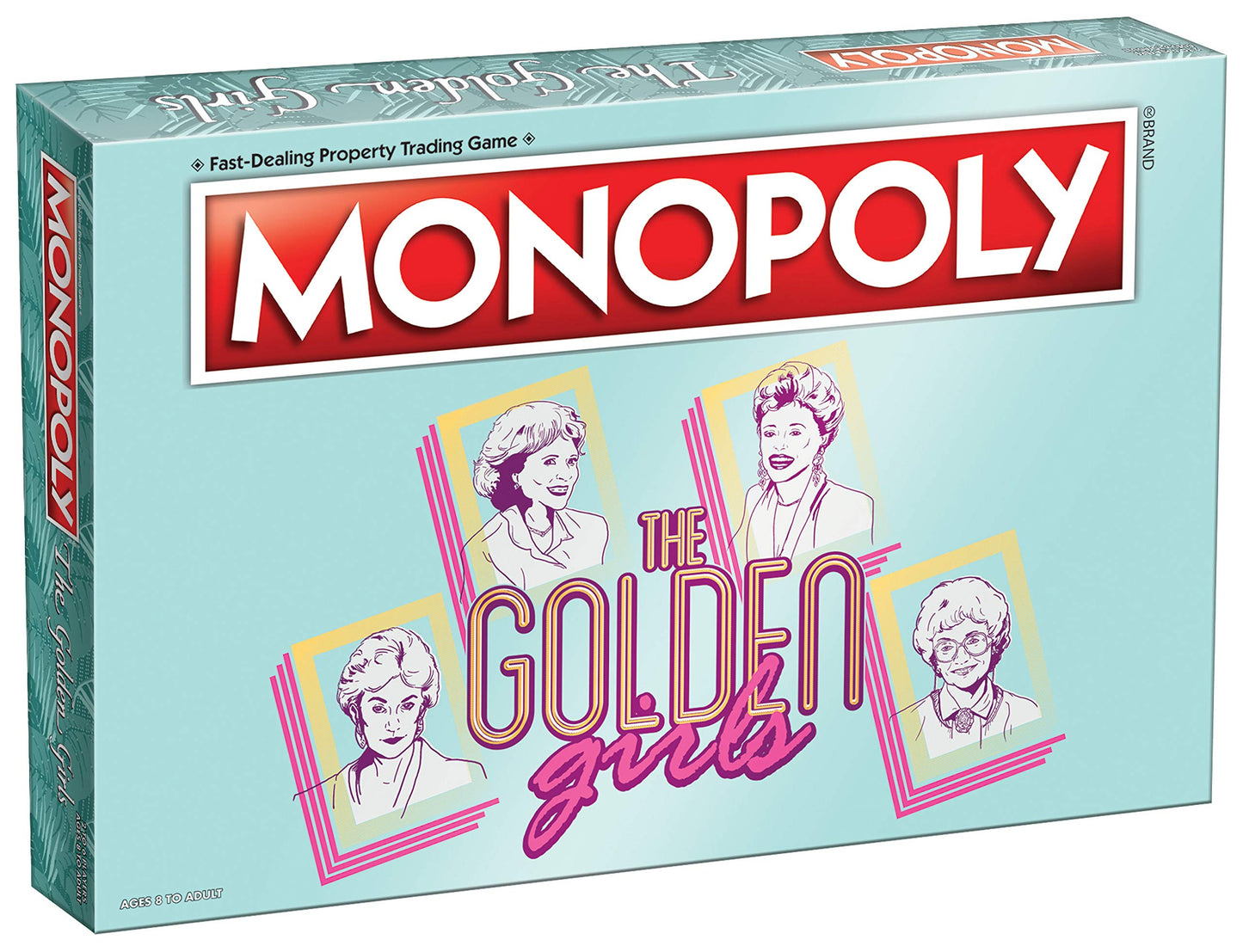 Monopoly: The Golden Girls Board Game | Buy, Sell, Trade Fan-Favorite Locations | Classic Monopoly Game Featuring Golden Girls T