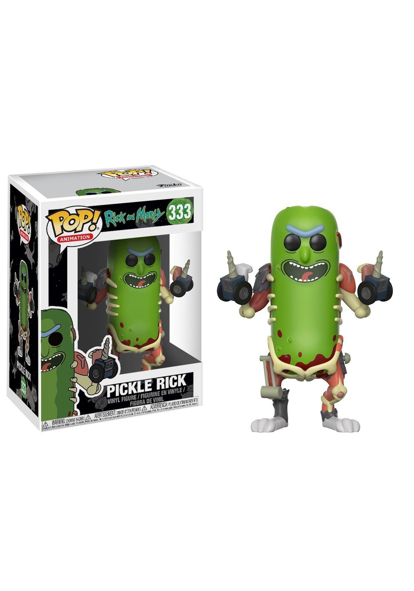 Funko POP! Animation Pickle Rick Vinyl Figure - Standard Green - Model 27854 - Collectible Gift for Kids & Adults - Official Merchandise