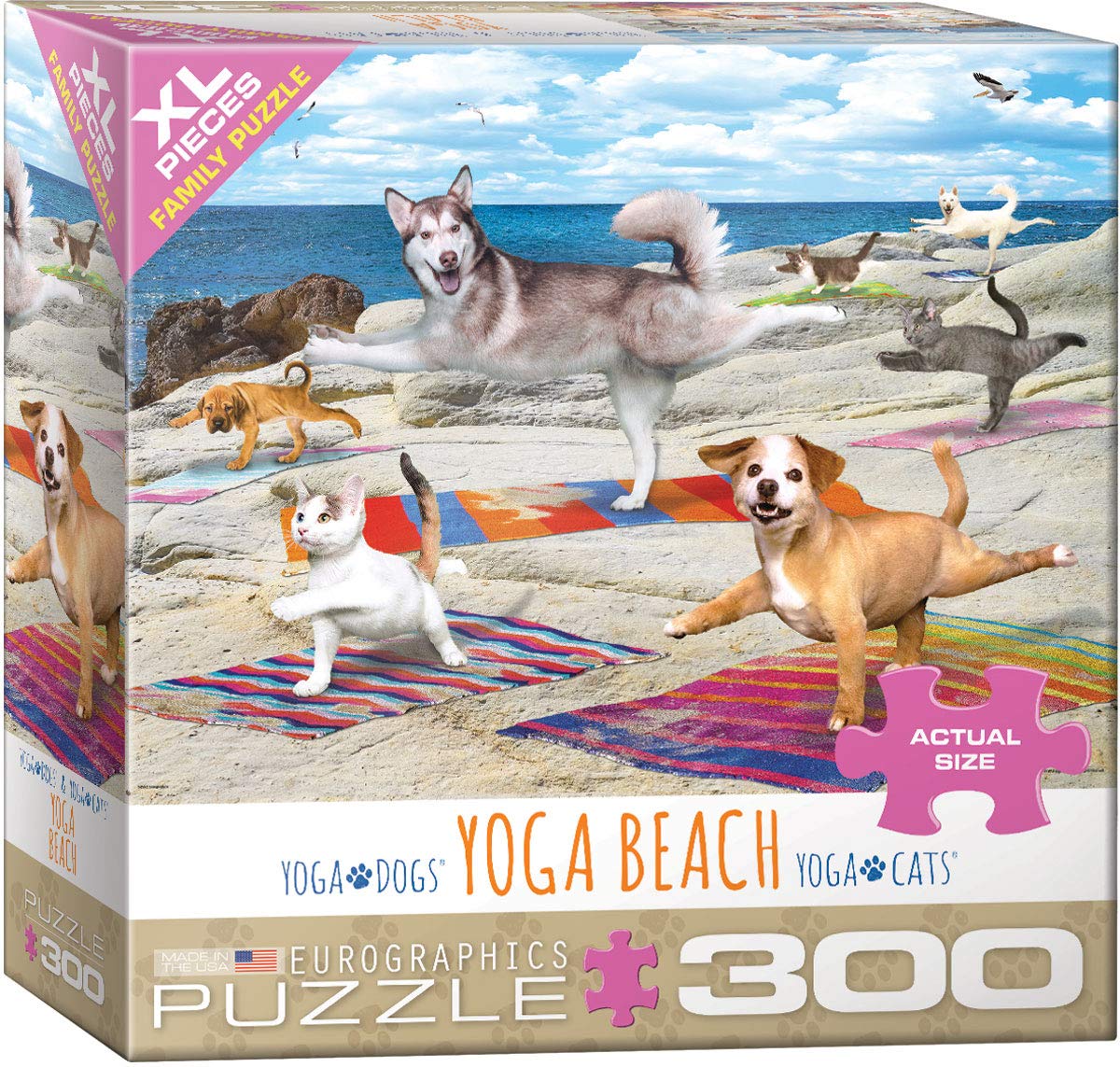 Eurographics 8300-5456 Yoga Beach 300Piece Puzzle, Multi-Colored