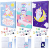 Bonnyco Paint By Numbers Kit For Kids Unicorns Pack 3 Canvas Paint By Number Canvas Framed Unicorn Gifts For Girls Arts And Crafts Kids Paint By Number Kits, Pre Drawn Canvas For Painting For Kids