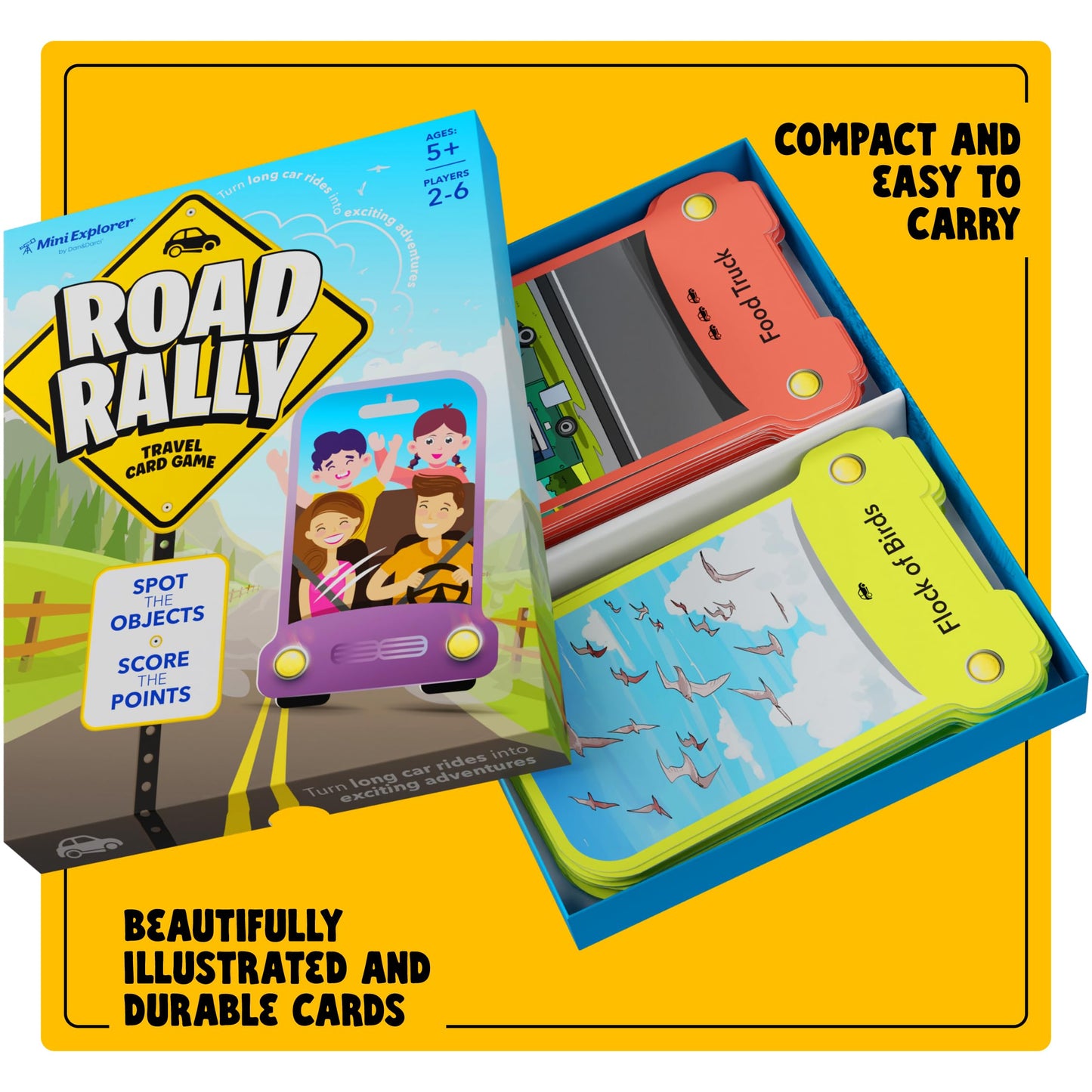 Road Rally Travel Scavenger Hunt Card Game For Kids - Roads Trip Car Games & Activities Must Haves Essentials - Fun Eye Hide & Seek Found Spy Summer Camping Toys Ages 5 6 7 8 9 10 11 12, 8-12