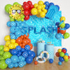 Amandir 159Pcs Summer Pool Beach Party Decorations Splash Tropical Balloon Garland Arch Kit Sun Watermelon Foil Balloons For Kid