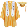 Newrara Kindergarten Graduation Cap And Gown Stole Package For Kids (Gold, 24)