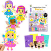 Vkpi 4 Pieces Eva Foam Art Crafts Gift Kit, Creative Make Your Own Fairies, Cartoon Foam Paper Craft Projects For Kids Ages 4+ T