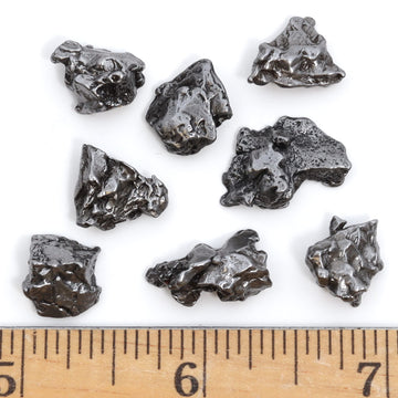 DANCING BEAR Meteorite from Space, 5 pcs Campo del Cielo from Argentina/Educational Card & Magnifying Box