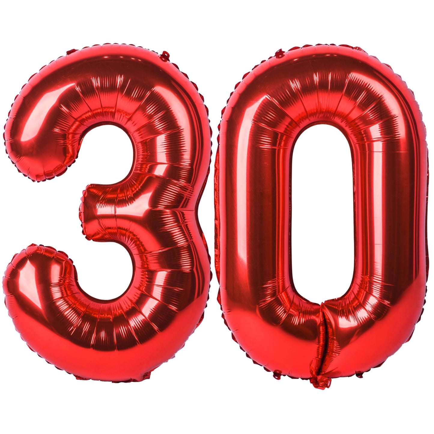 40 In Red Number Balloons Helium Foil Mylar Balloon Birthday Party Banquet Decoration Digital 30