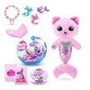 Pets Alive Furmaids Mermaid Plush Toy - Interactive Lights & Sounds, Pink Kitten, Model 9555