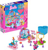 Mega Barbie Color Reveal Kids Building Toy Set, Train 'N Wash Pets With 152 Pieces, 2 Micro-Dolls And Accessories, Ages 5+ Years