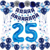 Naninuneno 25Th Blue Birthday Party Decorations For Boy Girl Men Women, Happy 25 Birthday Balloons Supplies With Happy Birthday